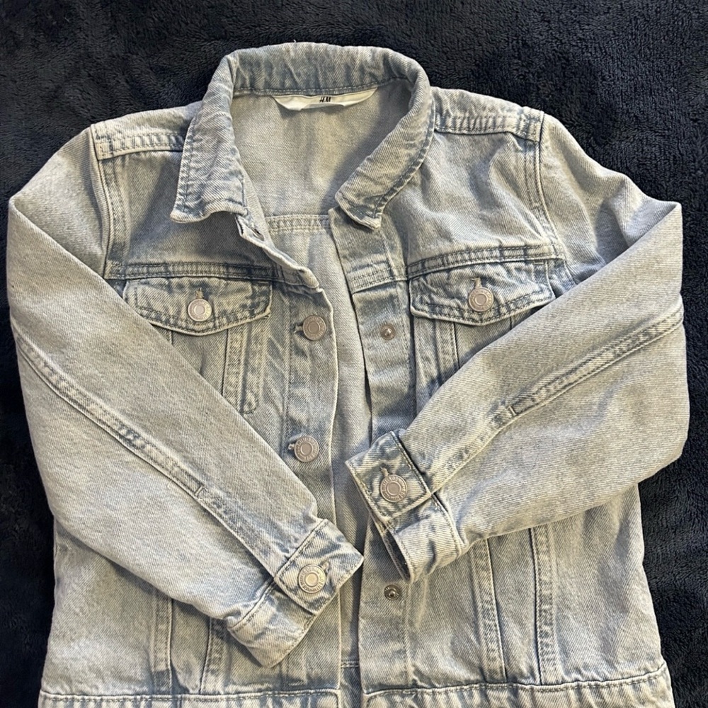 Girls H&M Light Blue Denim Jacket